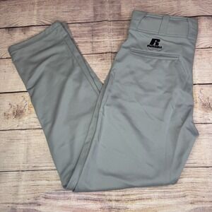 Russell Athletic Gray Baseball‎ Pants Men's M Elastic Waist 30" Inseam